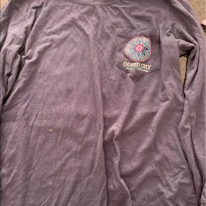 Ocean Drive: OCNJ Boardwalk tee w/ mandala design